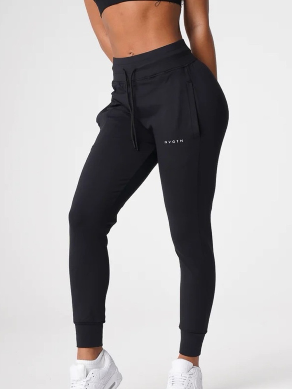 NVGTN Jet Black Joggers